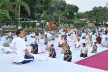 International Yoga Day Camp at IVRI